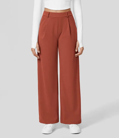 Rosé/ High-Waisted Pants