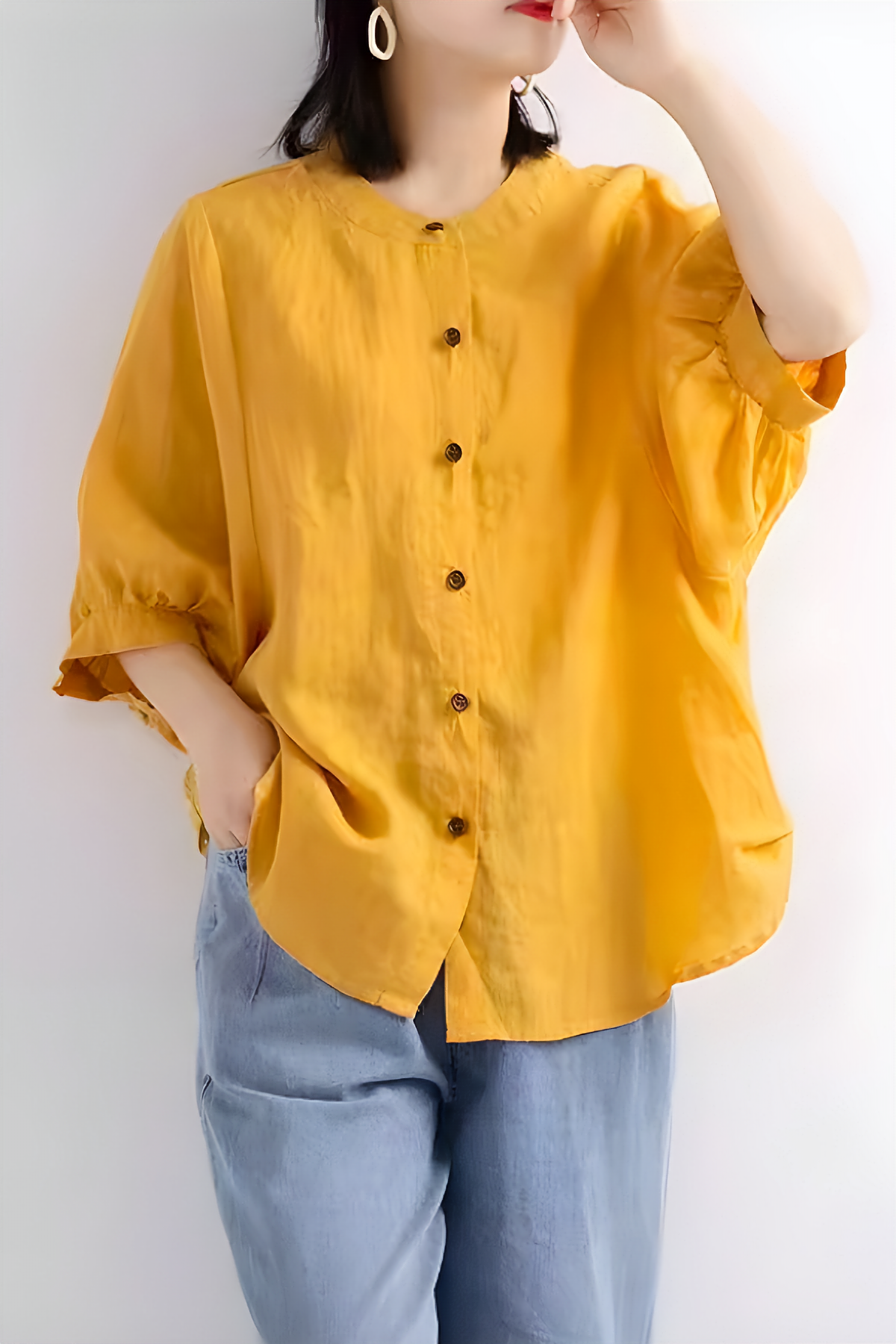 Breezy Linen Relax Blouse