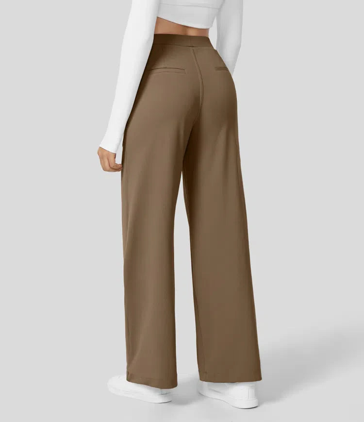 Rosé/ High-Waisted Pants