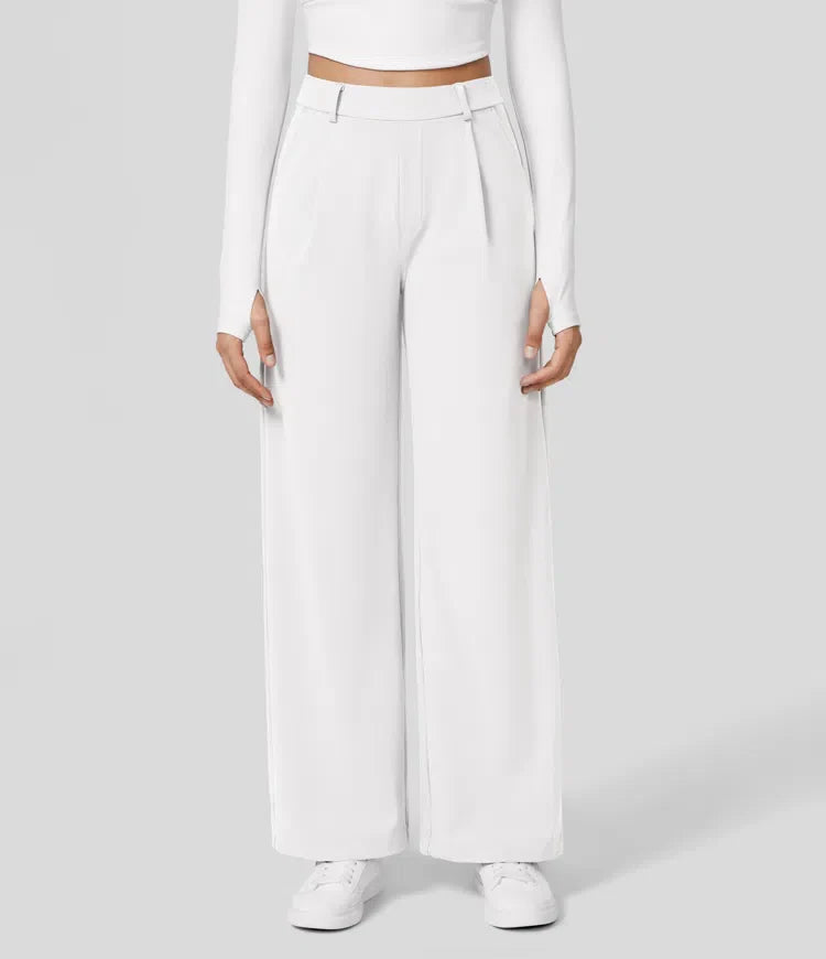 Rosé/ High-Waisted Pants