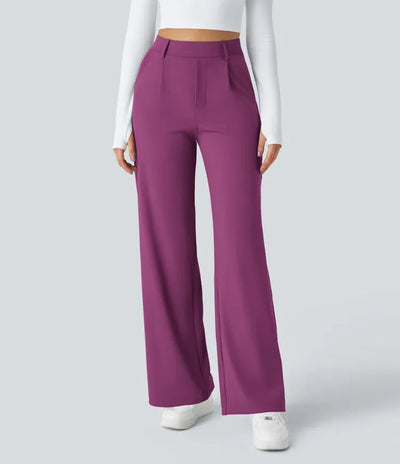 Rosé/ High-Waisted Pants