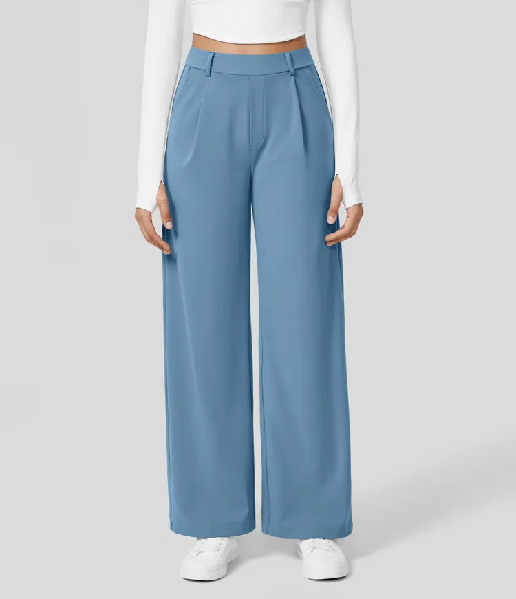 Rosé/ High-Waisted Pants