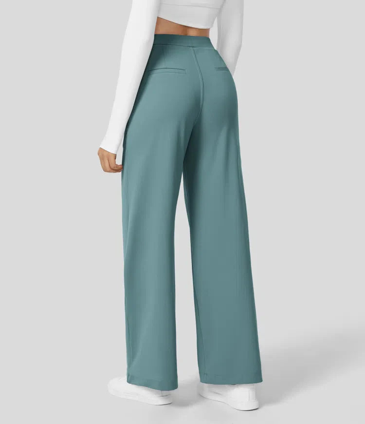 Rosé/ High-Waisted Pants