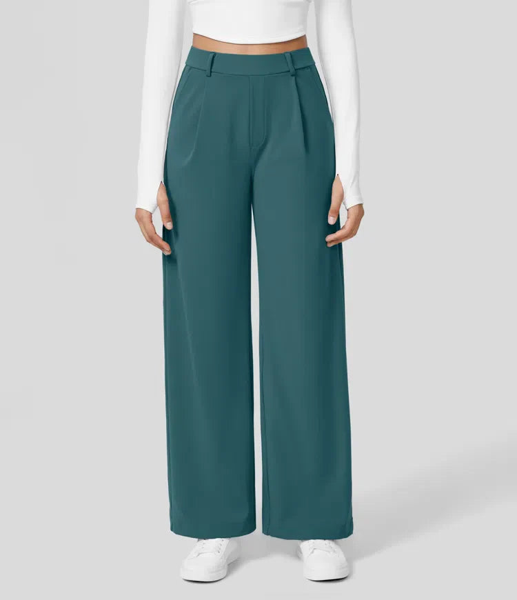 Rosé/ High-Waisted Pants