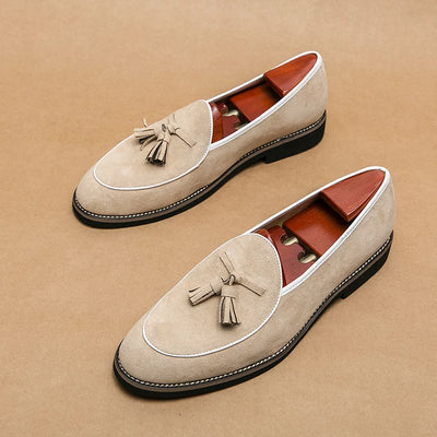 ChicTassel Suede Loafers