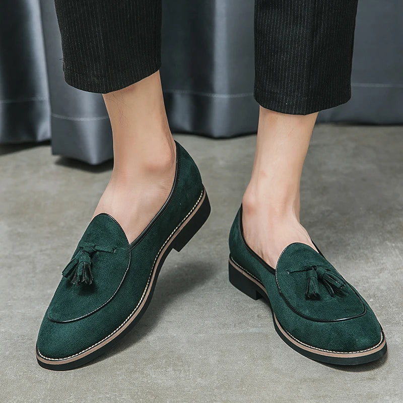 ChicTassel Suede Loafers