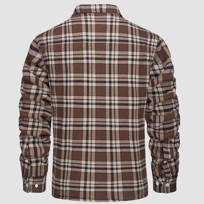 Klaus | Lined plaid shirt jacket