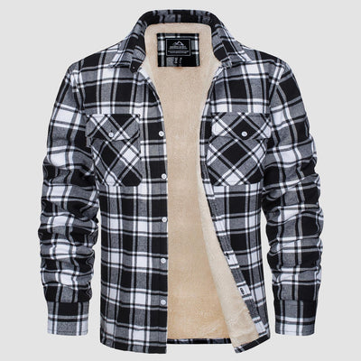 Klaus | Lined plaid shirt jacket