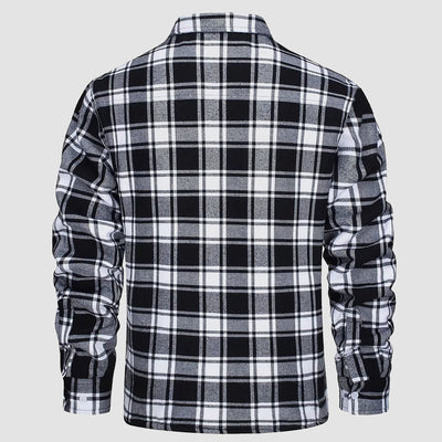 Klaus | Lined plaid shirt jacket