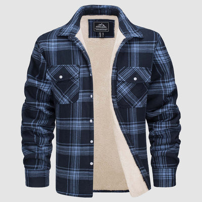 Klaus | Lined plaid shirt jacket